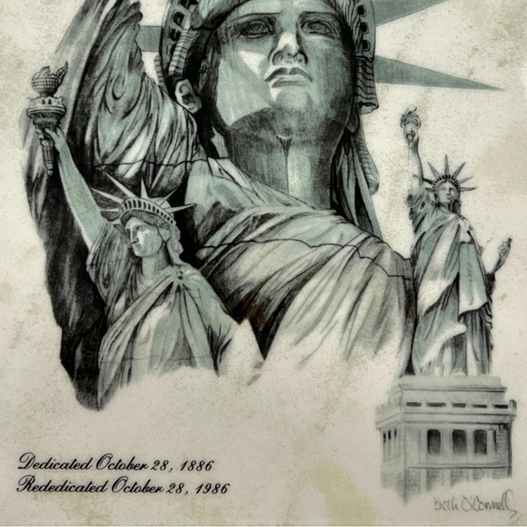 VINTAGE 1986 Statue of Liberty 100th Anniversary Limited Edition Tile 8" x 5.9" - Picture 4 of 9